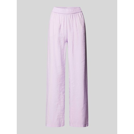 Spodnie o kroju regular fit z elastycznym pasem model ‘Summer’ ze sklepu Peek&Cloppenburg  w kategorii Spodnie damskie - zdjęcie 173478649