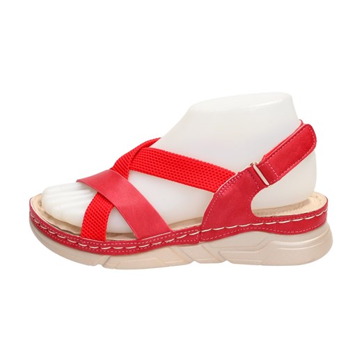 Czerwone sandały damskie Sabatina 10008 ze sklepu suzana.pl w kategorii Sandały damskie - zdjęcie 173485787