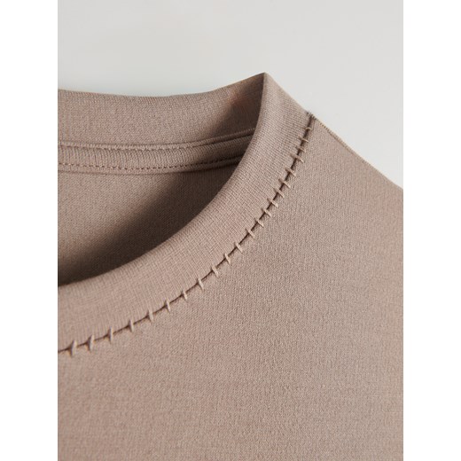 Reserved - T-shirt comfort fit - beżowy Reserved XXL Reserved