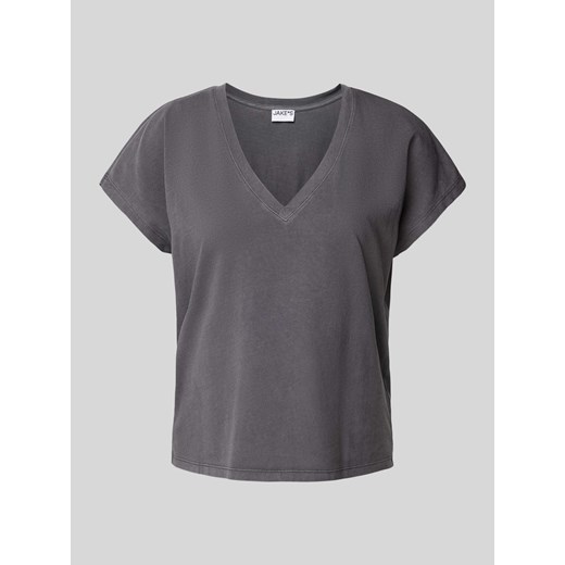 T-shirt z dekoltem w serek ze sklepu Peek&Cloppenburg  w kategorii Bluzki damskie - zdjęcie 173504106