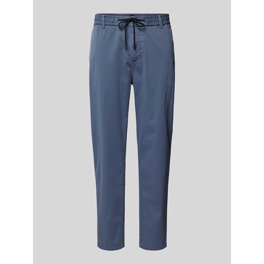 Chinosy o kroju tapered fit z elastycznym pasem ze sklepu Peek&Cloppenburg  w kategorii Spodnie męskie - zdjęcie 173504126