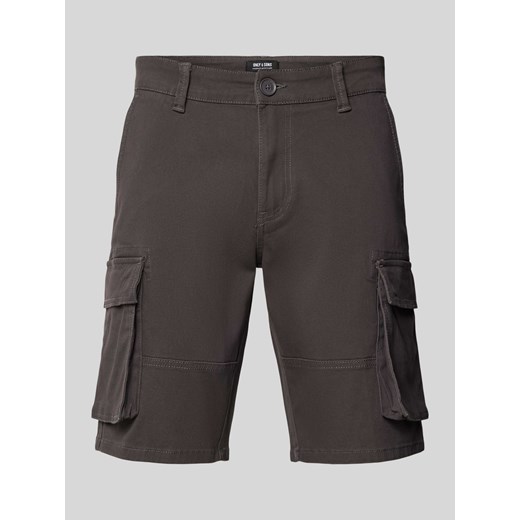 Szorty cargo o kroju regular fit ze szlufkami na pasek model ‘CAM’ ze sklepu Peek&Cloppenburg  w kategorii Spodenki męskie - zdjęcie 173504307