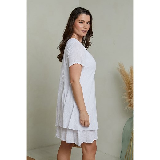 Curvy Lady Sukienka w kolorze białym Curvy Lady 48/50 okazja Limango Polska