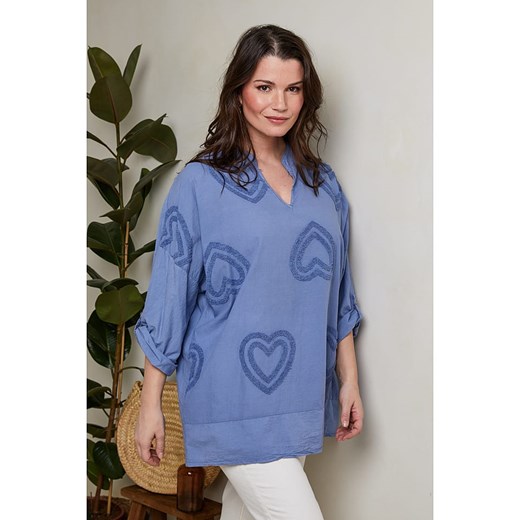 Curvy Lady Bluzka w kolorze błękitnym Curvy Lady 44/46 promocyjna cena Limango Polska