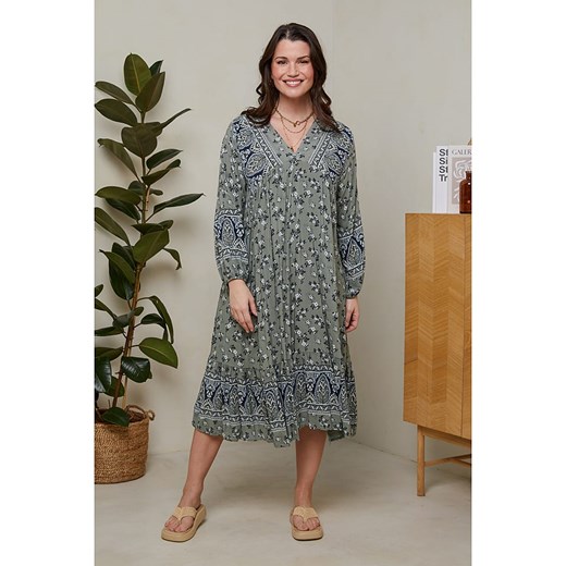Curvy Lady Sukienka w kolorze khaki Curvy Lady 44/46 okazja Limango Polska