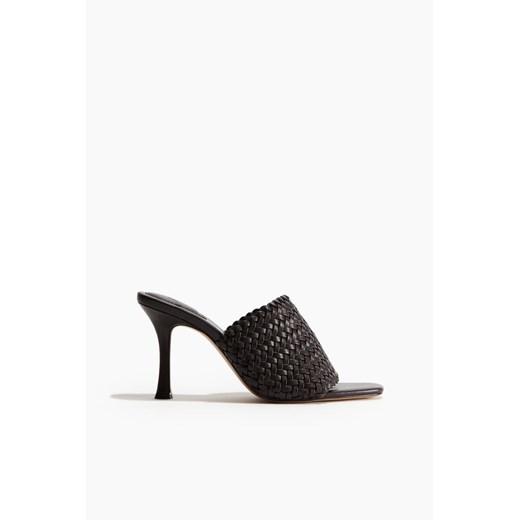 H & M - Plecione klapki na obcasie - Brązowy H & M 35 H&M