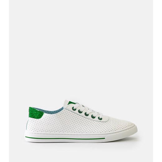 Białe perforowane sneakersy Ruala ze sklepu gemre w kategorii Trampki damskie - zdjęcie 173508677