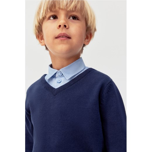 H & M - Szkolny sweter - Niebieski ze sklepu H&M w kategorii Swetry chłopięce - zdjęcie 173514307