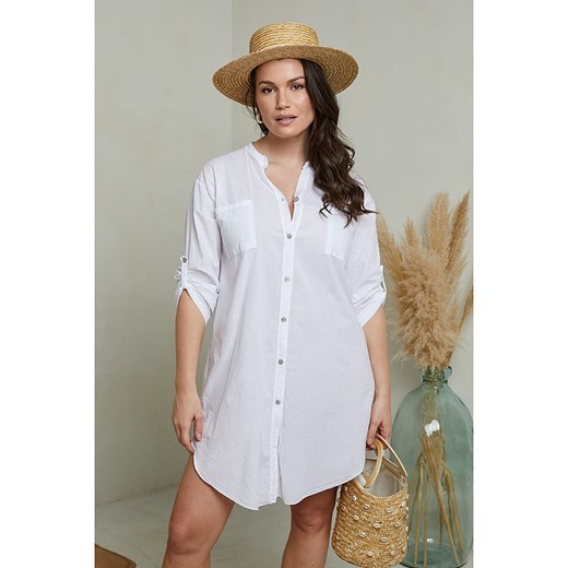 Curvy Lady Sukienka w kolorze białym Curvy Lady 44/46 wyprzedaż Limango Polska