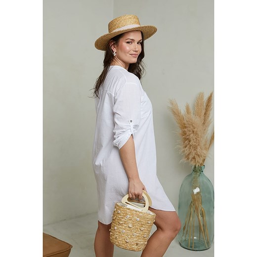 Curvy Lady Sukienka w kolorze białym Curvy Lady 48/50 wyprzedaż Limango Polska