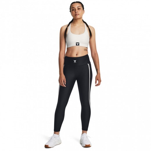 Damskie legginsy treningowe Under Armour Project Rock All Train HG Ankl Lg - czarne ze sklepu Sportstylestory.com w kategorii Spodnie damskie - zdjęcie 173521426