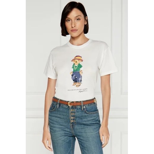 POLO RALPH LAUREN T-shirt BEACH BEAR | Regular Fit ze sklepu Gomez Fashion Store w kategorii Bluzki damskie - zdjęcie 173522075
