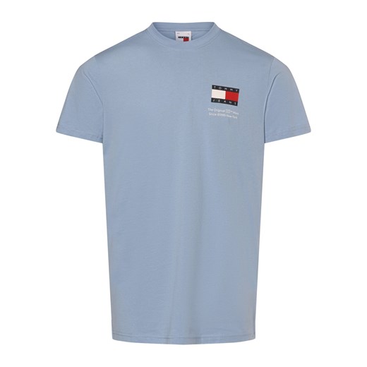 Tommy Jeans Koszulka męska Mężczyźni Bawełna niebieski jednolity ze sklepu vangraaf w kategorii T-shirty męskie - zdjęcie 173522465