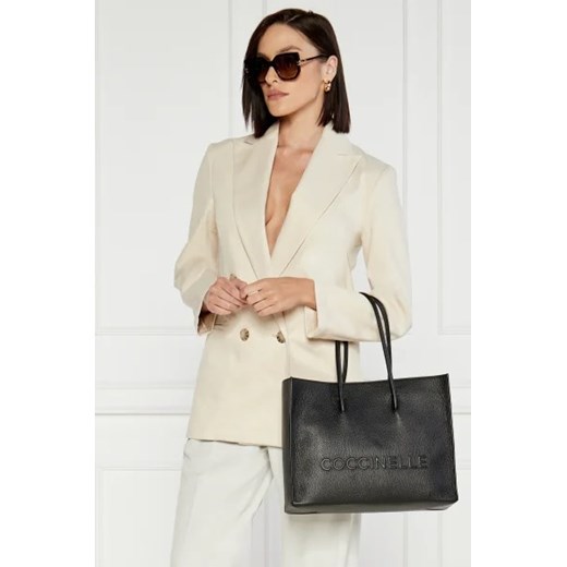 Coccinelle Skórzana shopperka COCCINELLEMYRTHA Coccinelle OS Gomez Fashion Store