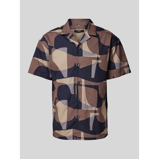 Koszula casualowa o kroju slim fit z kołnierzem z połami model ‘BLACARNABY’ ze sklepu Peek&Cloppenburg  w kategorii Koszule męskie - zdjęcie 173532535