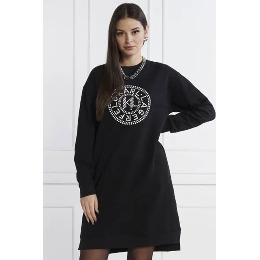 Karl Lagerfeld Sukienka hotfix logo sweatdress ze sklepu Gomez Fashion Store w kategorii Sukienki - zdjęcie 173534468