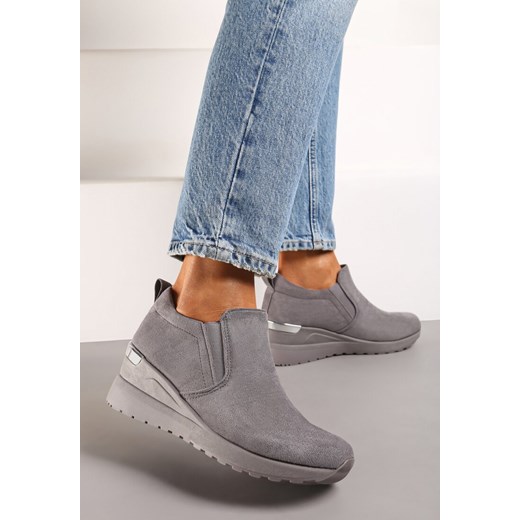 Szare Sneakersy Munna ze sklepu renee.pl w kategorii Buty sportowe damskie - zdjęcie 173537377