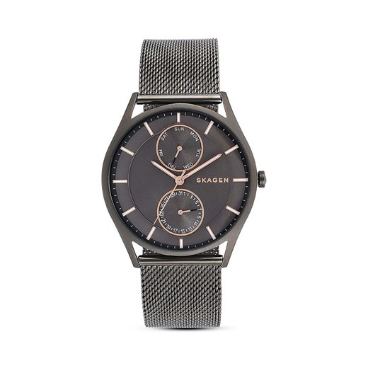 Skagen zegarek męski kolor szary SKW6180 ze sklepu ANSWEAR.com w kategorii Zegarki - zdjęcie 173542816