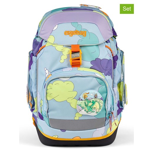 Ergobag 6-częściowy zestaw ze wzorem ze sklepu Limango Polska w kategorii Plecaki dla dzieci - zdjęcie 173545295