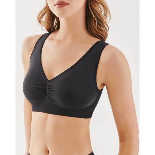 Bezszwowy top z marszczeniem Shape ze sklepu GABRIELLA w kategorii Rajstopy - zdjęcie 173548685