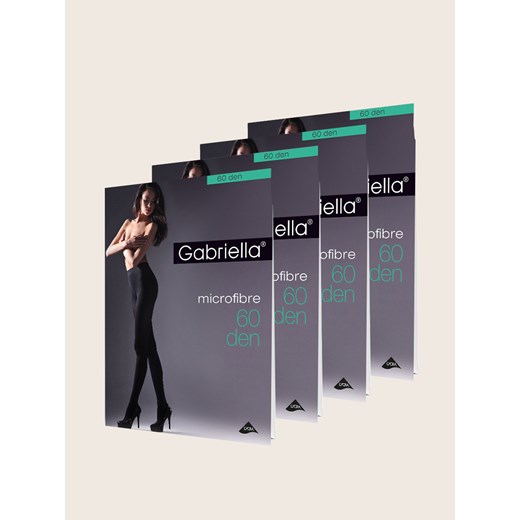 Zestaw 4 sztuk rajstop Microfibre 60 den ze sklepu GABRIELLA w kategorii Rajstopy - zdjęcie 173548959