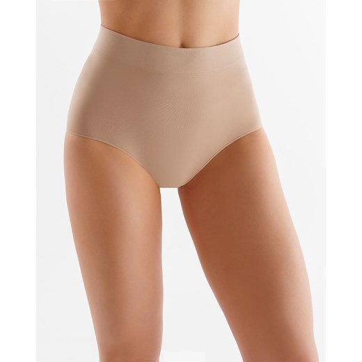 Bezszwowe majtki damskie z wysokim stanem Midi Briefs ze sklepu GABRIELLA w kategorii Majtki damskie - zdjęcie 173548996