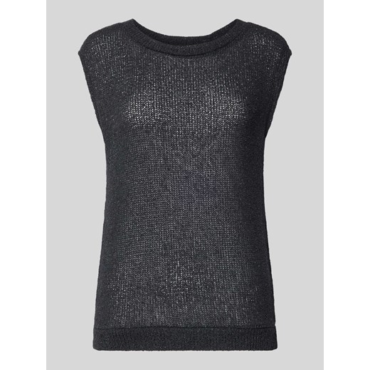 Top z dzianiny z krótkimi rękawami model ‘SITTY’ ze sklepu Peek&Cloppenburg  w kategorii Bluzki damskie - zdjęcie 173550288