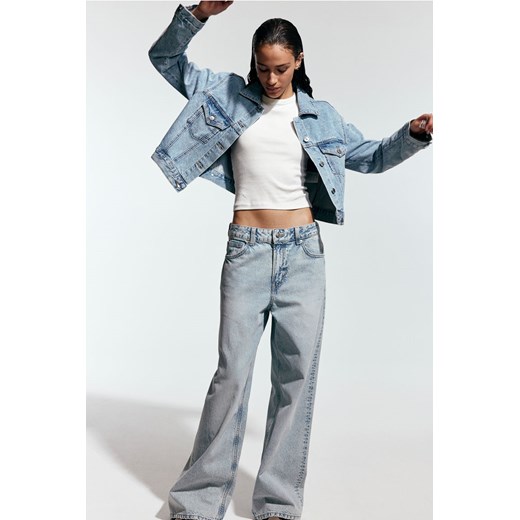 H & M - Baggy Regular Jeans - Niebieski ze sklepu H&M w kategorii Jeansy damskie - zdjęcie 173550466