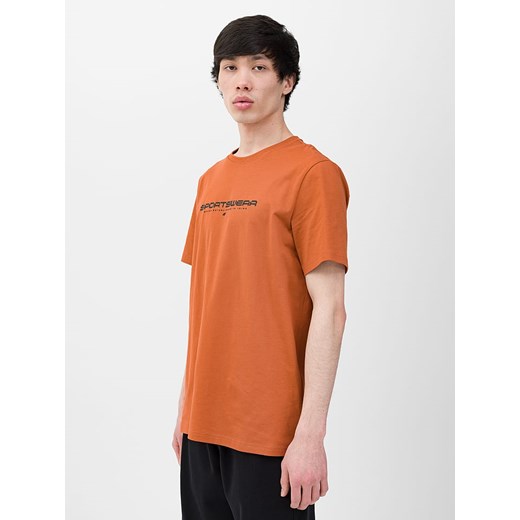 4F Koszulka w kolorze jasnobrązowym ze sklepu Limango Polska w kategorii T-shirty męskie - zdjęcie 173551917