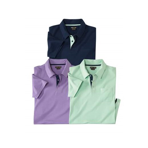 Zestaw 3 polo Casual ze sklepu Atlas For Men w kategorii T-shirty męskie - zdjęcie 173551967