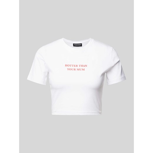 T-shirt krótki z nadrukiem z napisem model ‘REYNA’ ze sklepu Peek&Cloppenburg  w kategorii Bluzki damskie - zdjęcie 173552948