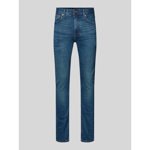 Jeansy o kroju slim fit z 5 kieszeniami model ‘BLEECKER’ ze sklepu Peek&Cloppenburg  w kategorii Jeansy męskie - zdjęcie 173552989