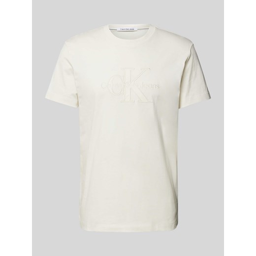 T-shirt z okrągłym dekoltem ze sklepu Peek&Cloppenburg  w kategorii T-shirty męskie - zdjęcie 173553056