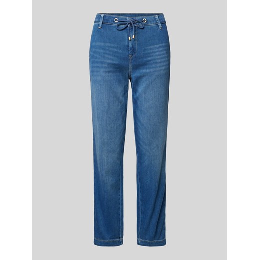 Spodnie o kroju regular fit z tunelem model ‘Jogg`n Chino’ ze sklepu Peek&Cloppenburg  w kategorii Jeansy damskie - zdjęcie 173553146