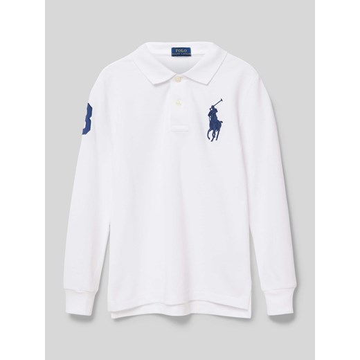 Koszulka polo o kroju slim fit z wyhaftowanym logo ze sklepu Peek&Cloppenburg  w kategorii T-shirty chłopięce - zdjęcie 173553197