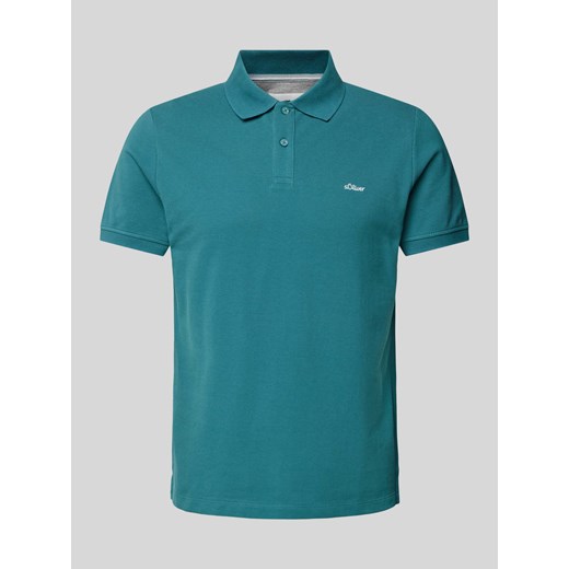 Koszulka polo z wyhaftowanym logo ze sklepu Peek&Cloppenburg  w kategorii T-shirty męskie - zdjęcie 173553637