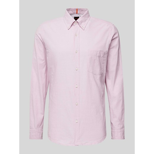 Koszula casualowa o kroju slim fit z kołnierzykiem typu button down model ‘Rickert’ ze sklepu Peek&Cloppenburg  w kategorii Koszule męskie - zdjęcie 173555037