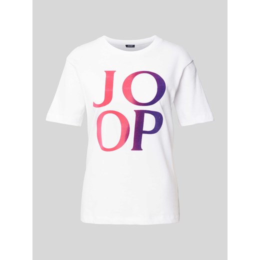 T-shirt z nadrukiem z logo ze sklepu Peek&Cloppenburg  w kategorii Bluzki damskie - zdjęcie 173555458