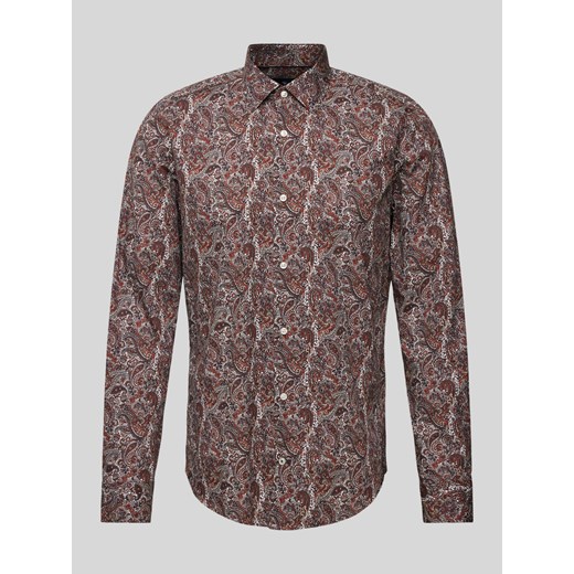 Koszula biznesowa o kroju regular fit z kołnierzykiem typu kent ze sklepu Peek&Cloppenburg  w kategorii Koszule męskie - zdjęcie 173555839