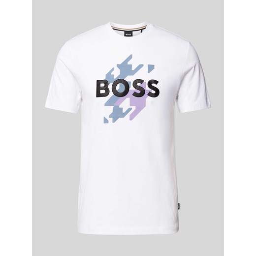 T-shirt z nadrukiem z logo model ‘Thompson’ ze sklepu Peek&Cloppenburg  w kategorii T-shirty męskie - zdjęcie 173556167
