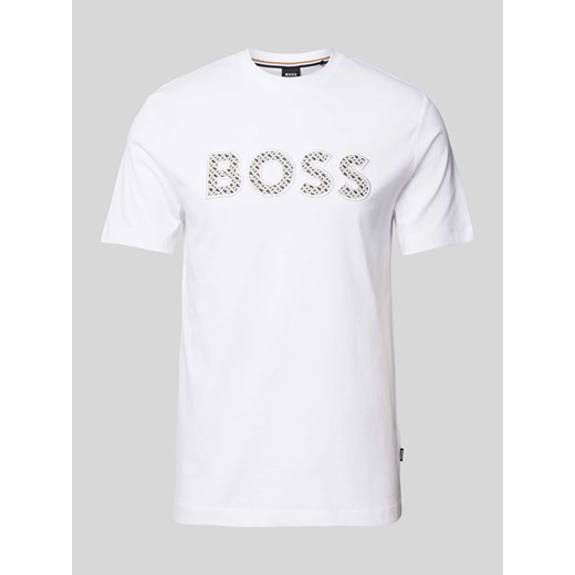 T-shirt z nadrukiem z logo model ‘Thompson’ ze sklepu Peek&Cloppenburg  w kategorii T-shirty męskie - zdjęcie 173556375