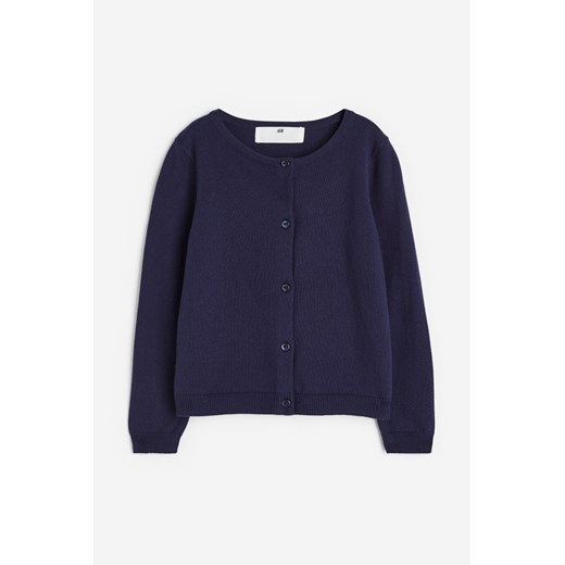 H & M - Bawełniany kardigan - Niebieski ze sklepu H&M w kategorii Swetry dziewczęce - zdjęcie 173559237