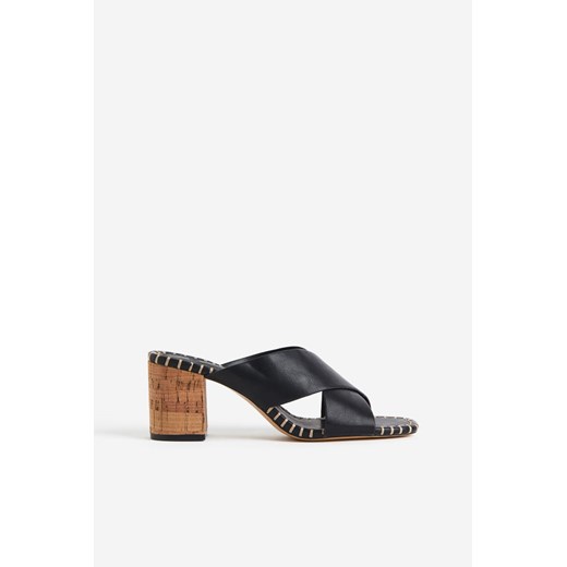 H & M - Klapki na obcasie - Czarny H & M 37 H&M