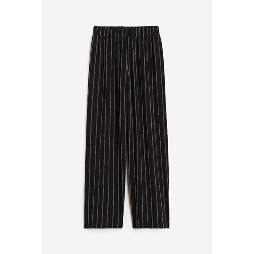H & M - Dżersejowe spodnie bez zapięcia - Czarny ze sklepu H&M w kategorii Spodnie damskie - zdjęcie 173559265