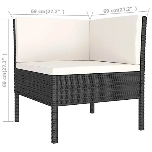 Zestaw wypoczynkowy z naturalnego rattanu - Marabello 4X Elior One Size Edinos.pl