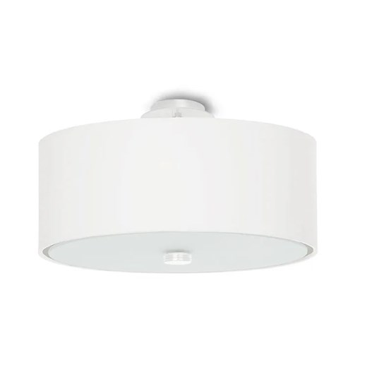 Biały minimalistyczny okrągły plafon 30 cm - EX661 G6-K97 ze sklepu Edinos.pl w kategorii Lampy sufitowe - zdjęcie 173559975