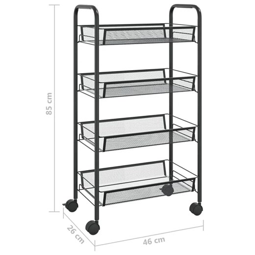 Czteropoziomowy wózek kuchenny - Torio Elior One Size Edinos.pl