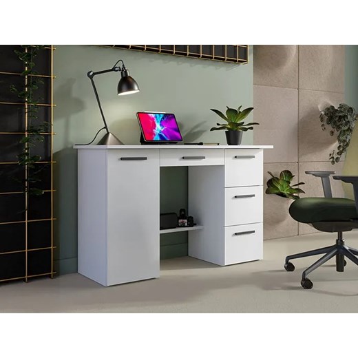 Białe biurko z szufladami - Elefro Elior One Size Edinos.pl