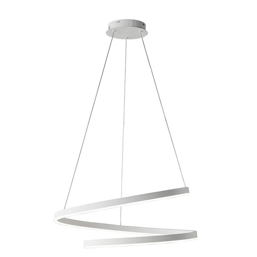 Biała lampa wisząca LED w kształcie spirali - 17X A496 B8-G26 ze sklepu Edinos.pl w kategorii Lampy wiszące - zdjęcie 173560738