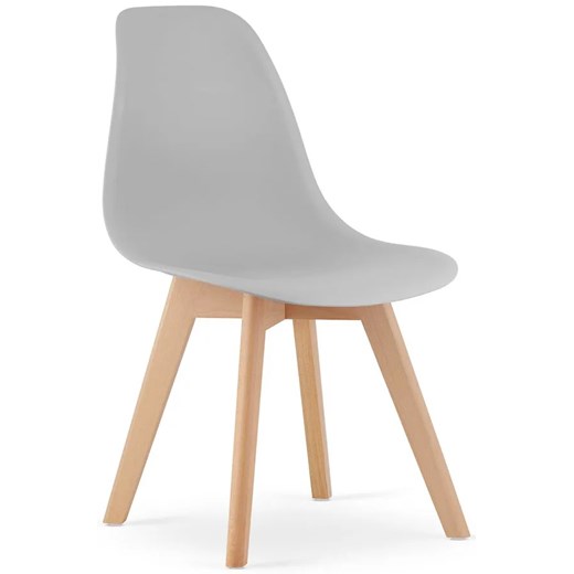 Szare Krzesło Do Skandynawskiego Wnętrza K8-W94 ze sklepu Edinos.pl w kategorii Krzesła - zdjęcie 173560966